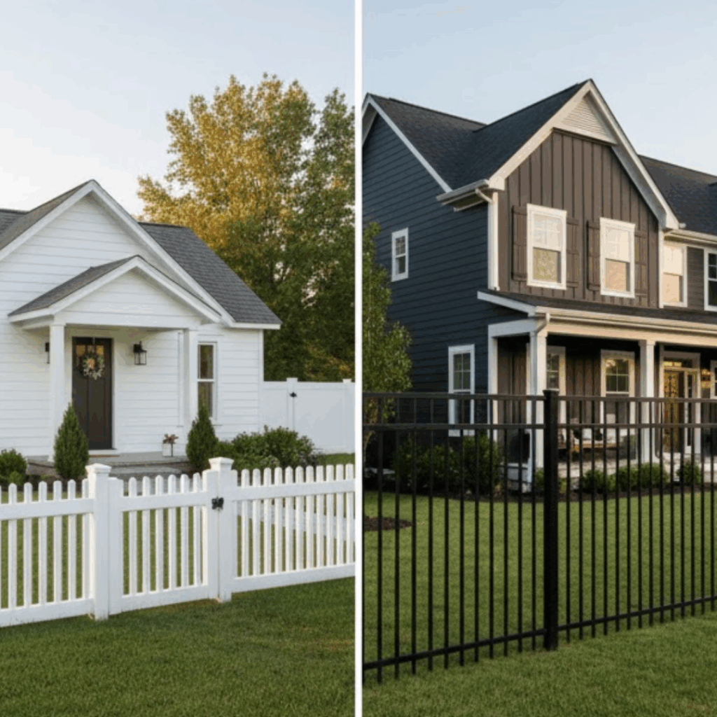 fence contrast